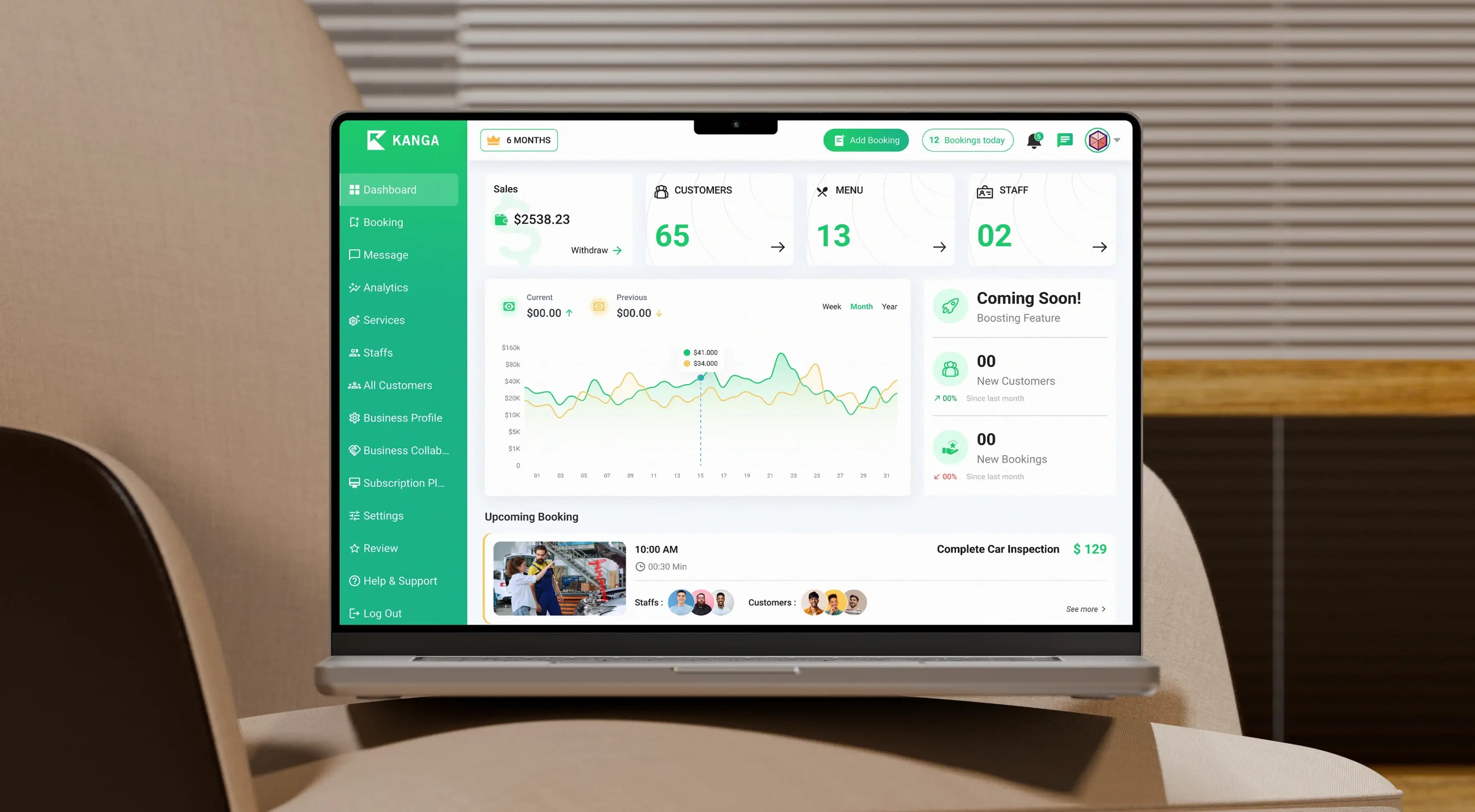 Kanga- Business Slot Booking