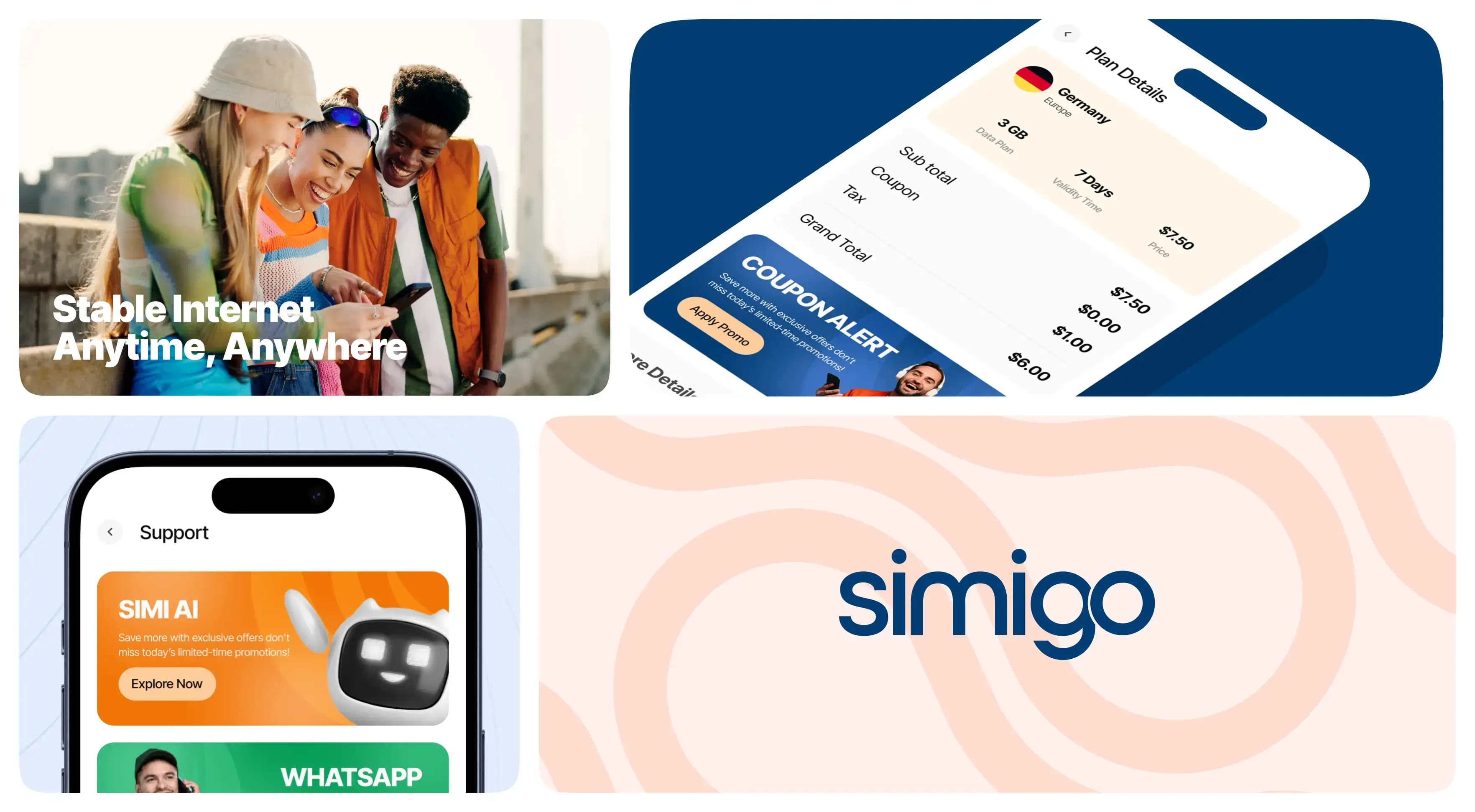 Simigo - A Vibrant eSIM Brand