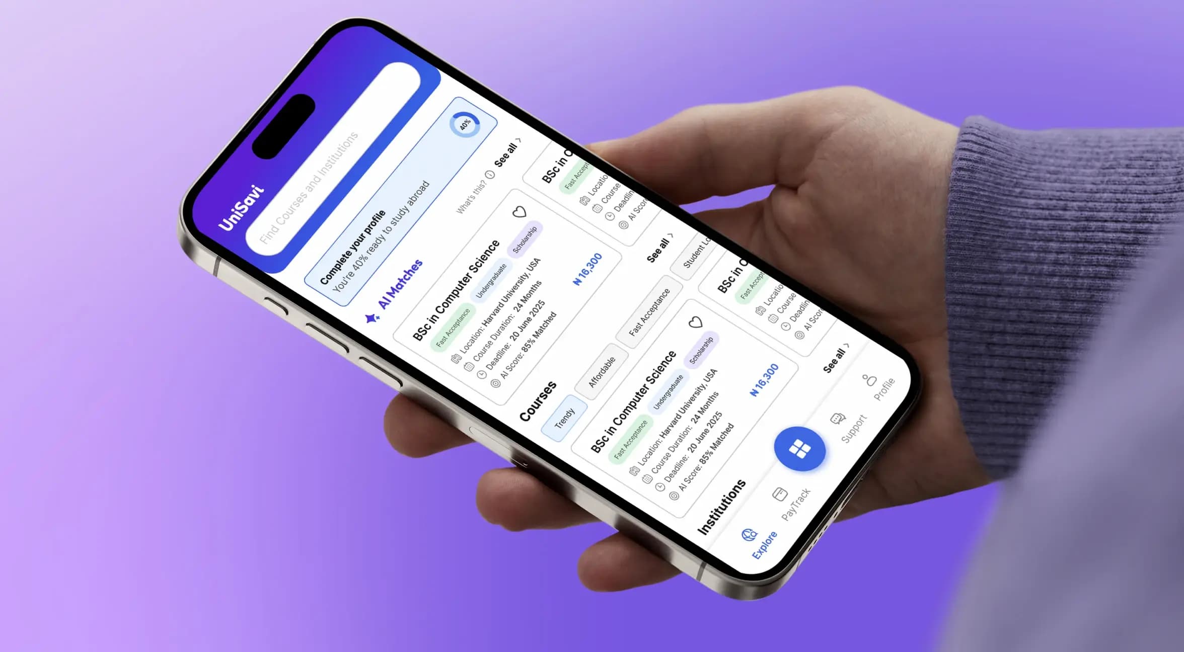 UniSavi- Higher Education Platform