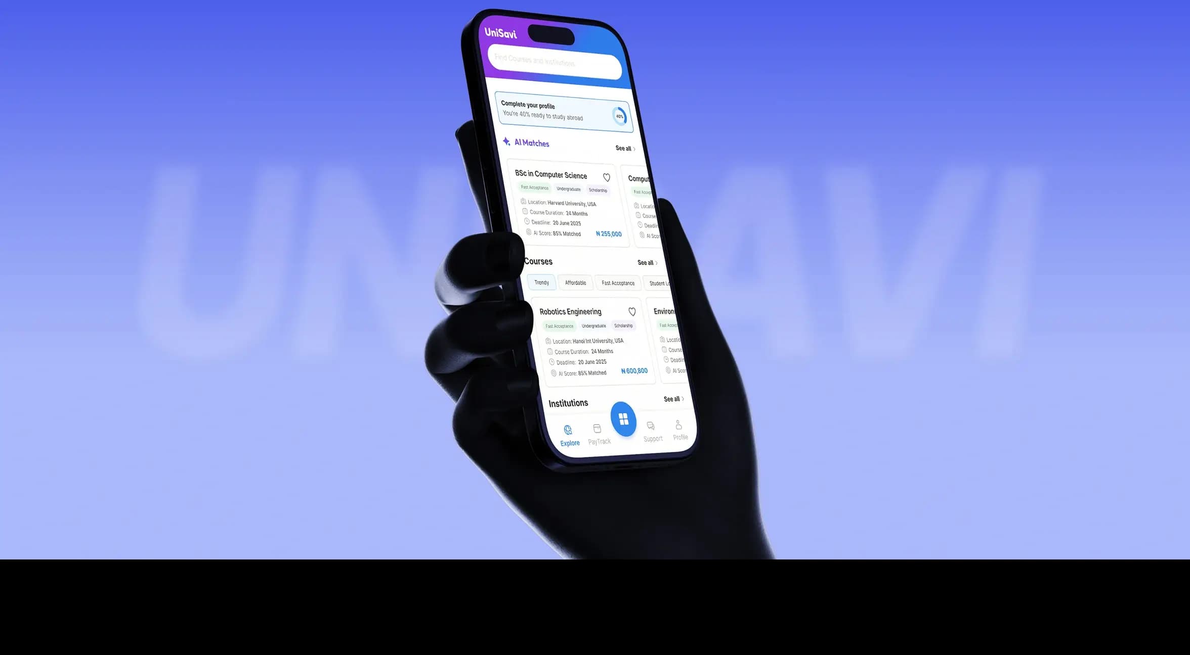 UniSavi- Higher Education Platform